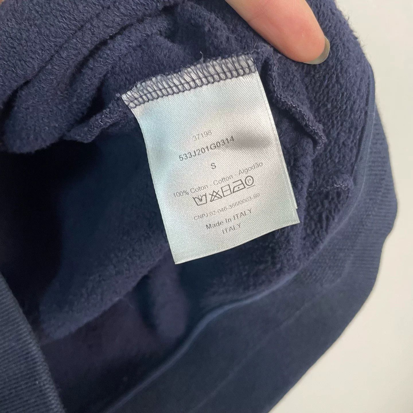Dior Dior Denim Panel Full Zip Hoodie Size S Size US S / EU 44-46 / 1 - 5 Thumbnail
