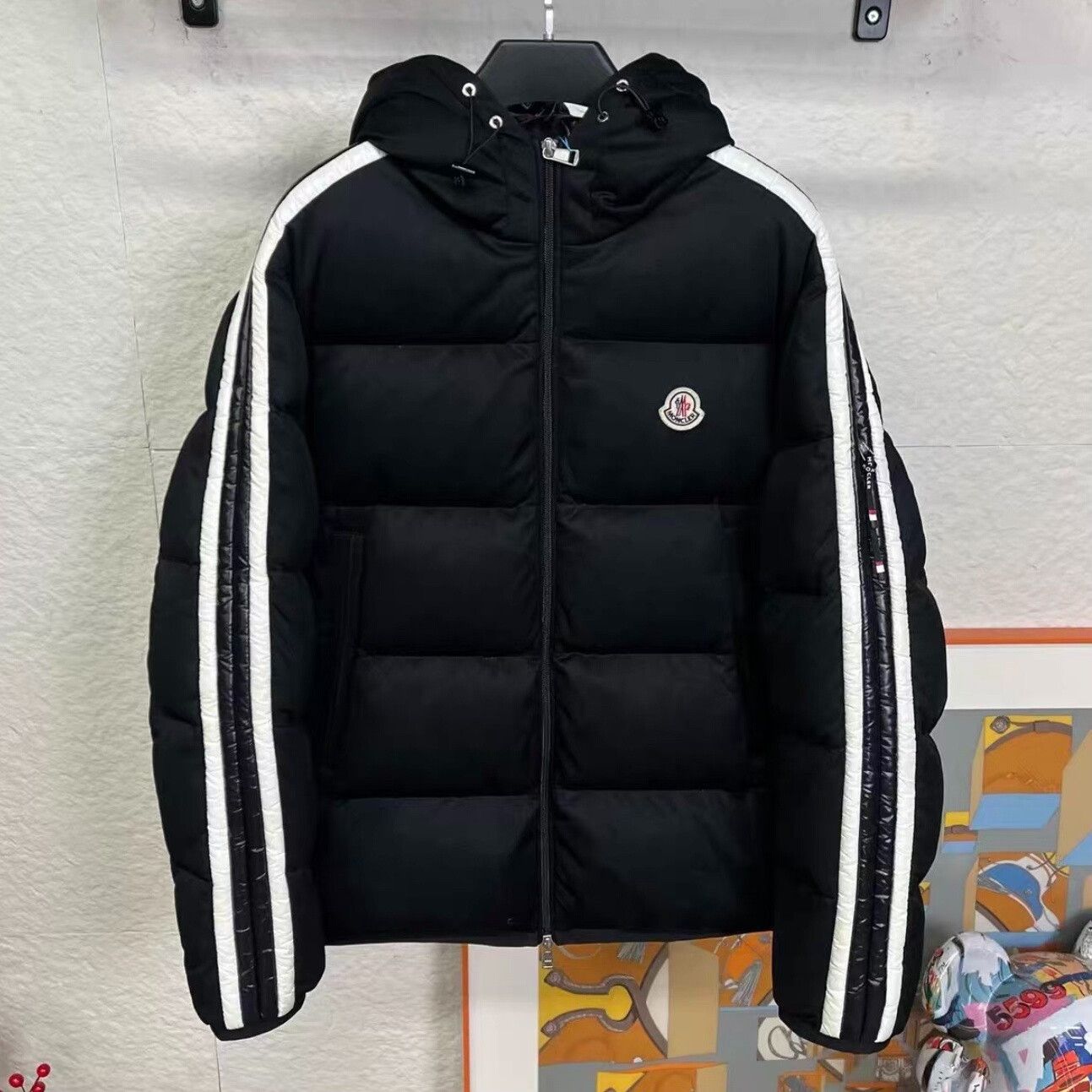 Moncler Moncler Sanbesan Striped Puffer Jacket Size 1 Size US S / EU 44-46 / 1 - 2 Thumbnail