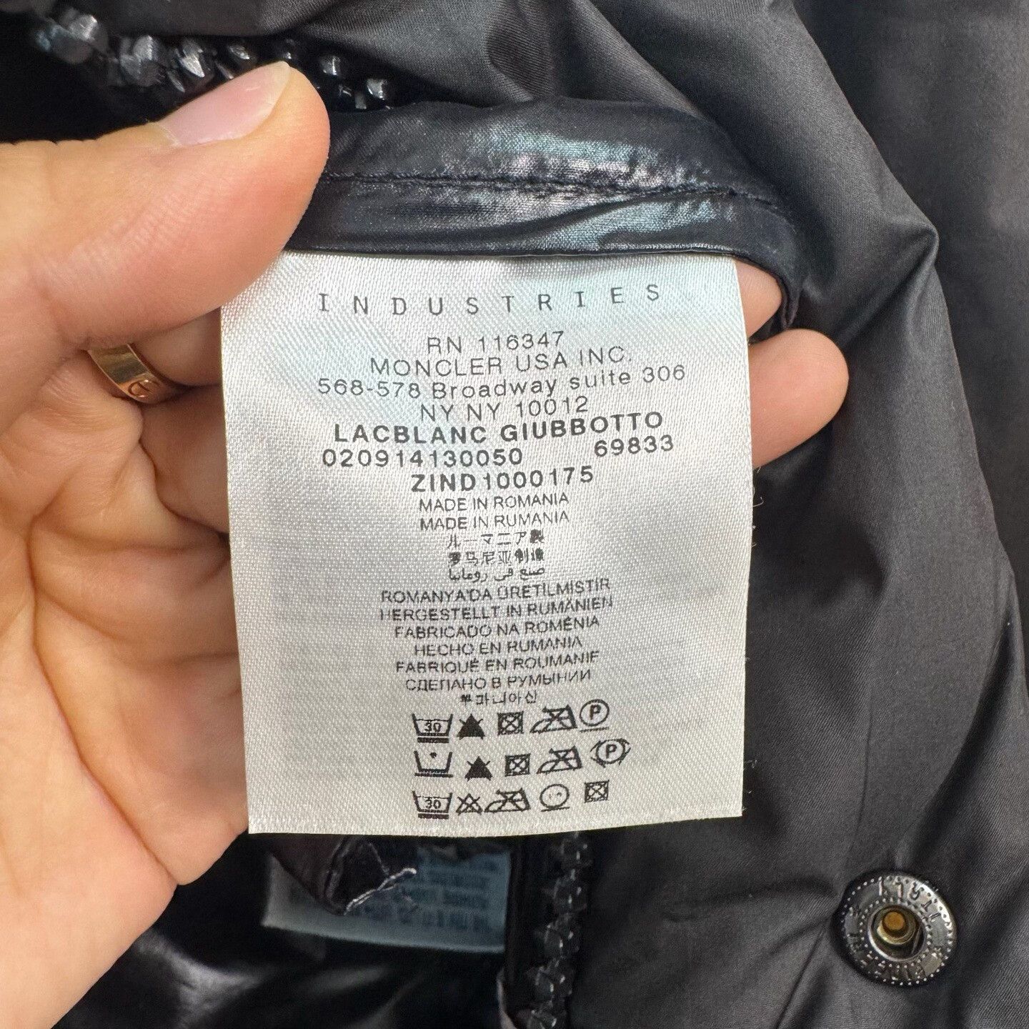 Moncler Moncler Lacblanc Puffer Jacket Size 1 Size US S / EU 44-46 / 1 - 5 Thumbnail