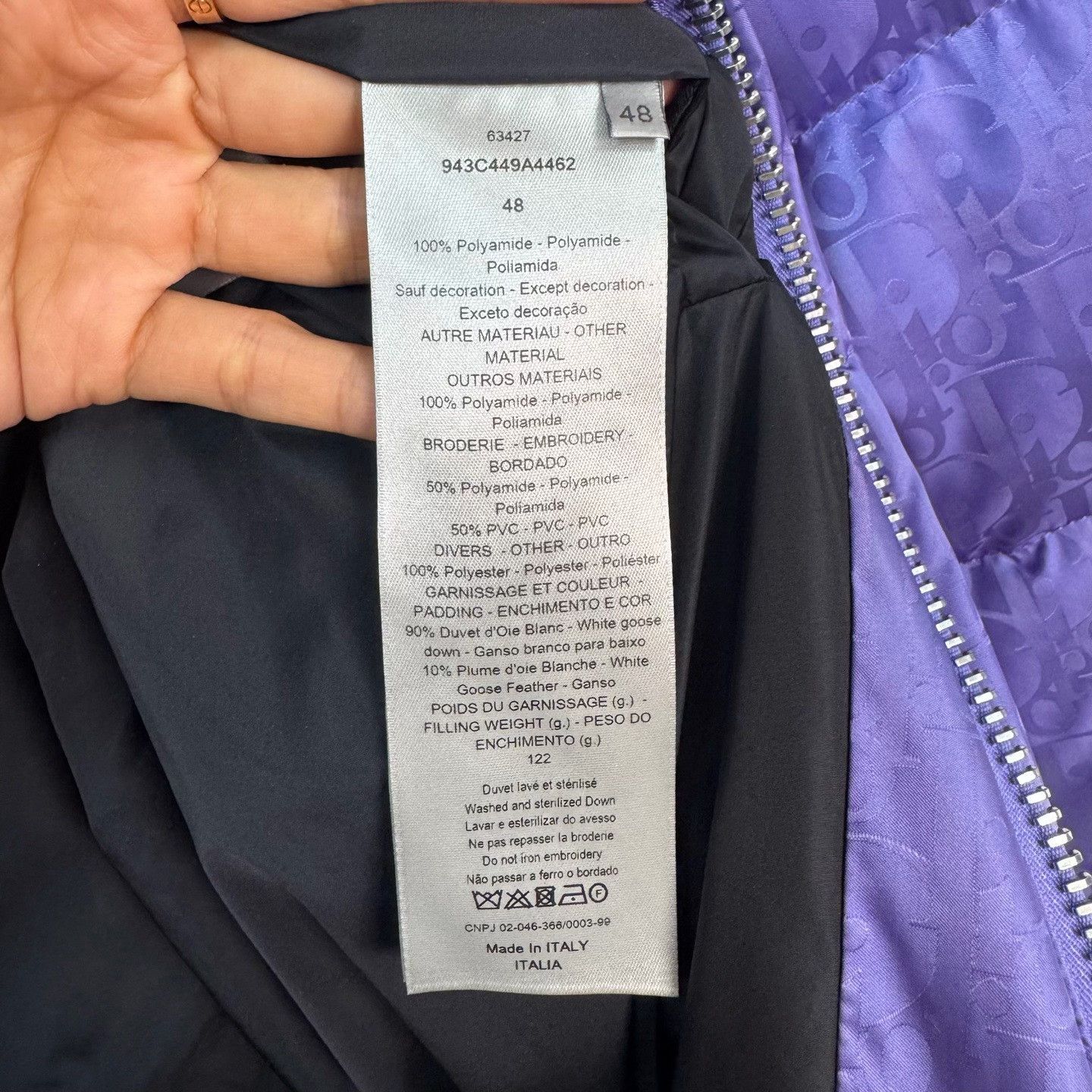 Dior Dior Oblique Pattern Puffer Jacket Size 48 Size US M / EU 48-50 / 2 - 5 Thumbnail