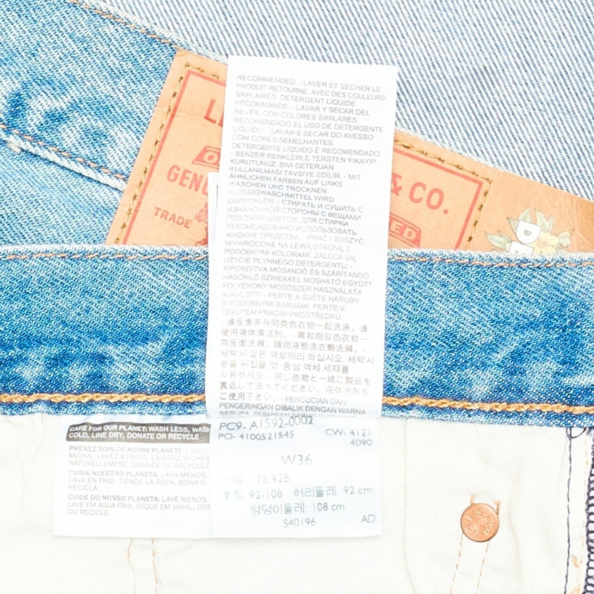 DENIM TEARS Irak Tears 501 Jean Vintage Blue Light Wash Size US 32 / EU 48 - 8 Thumbnail