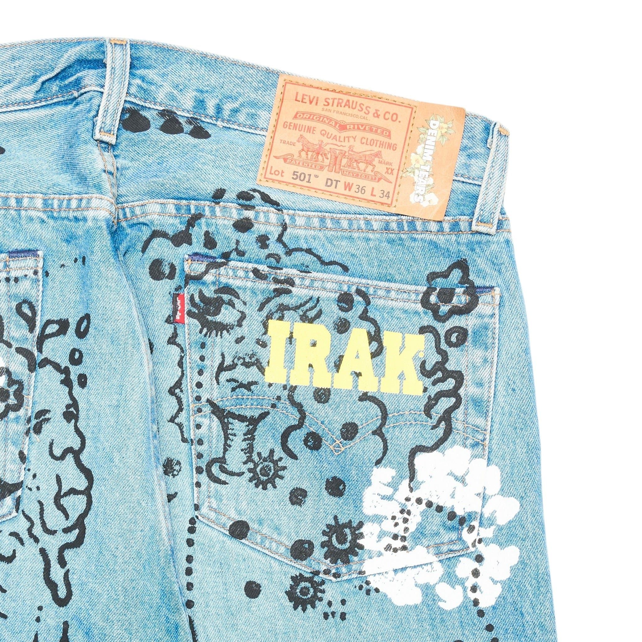 DENIM TEARS Irak Tears 501 Jean Vintage Blue Light Wash Size US 32 / EU 48 - 4 Thumbnail