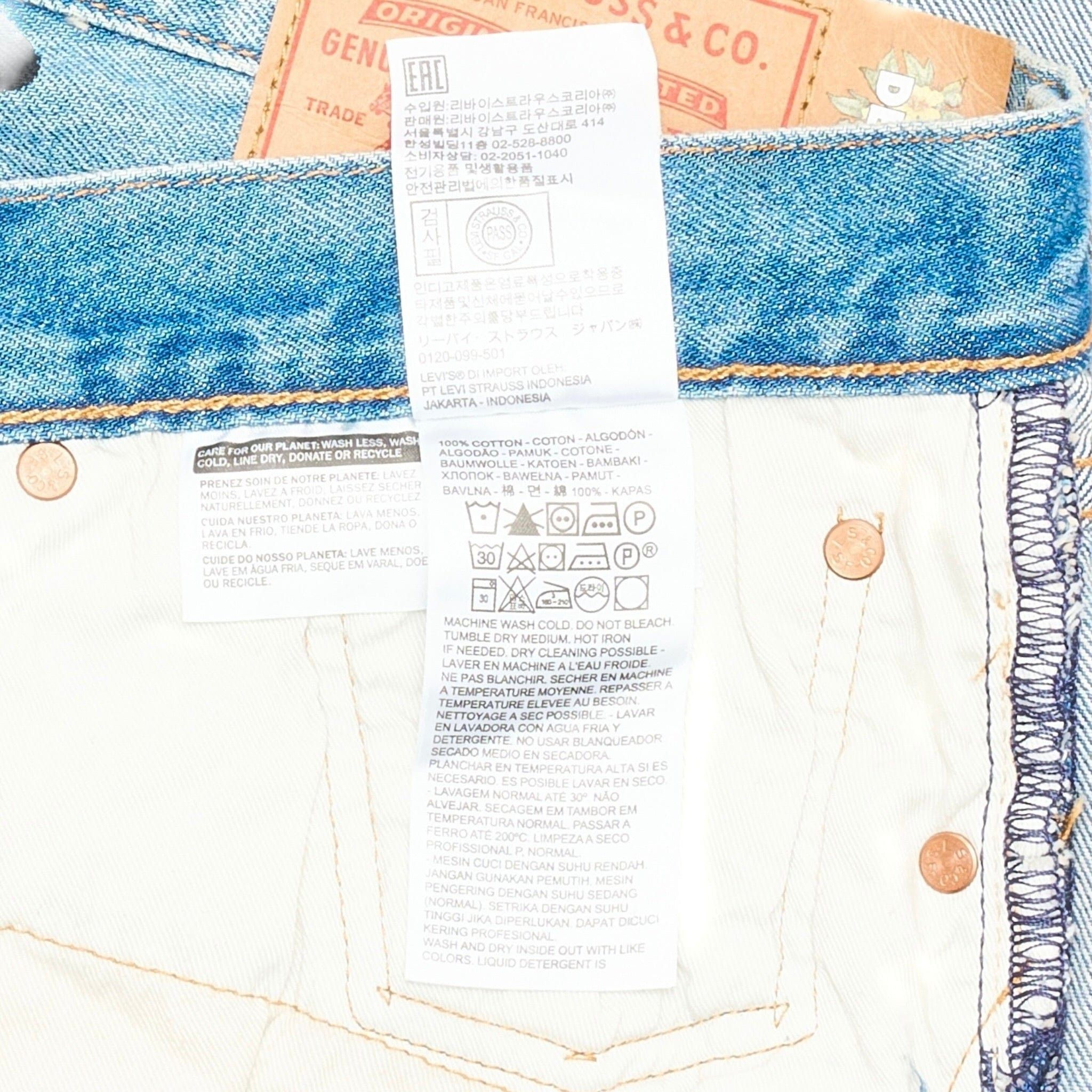 DENIM TEARS Irak Tears 501 Jean Vintage Blue Light Wash Size US 32 / EU 48 - 7 Thumbnail