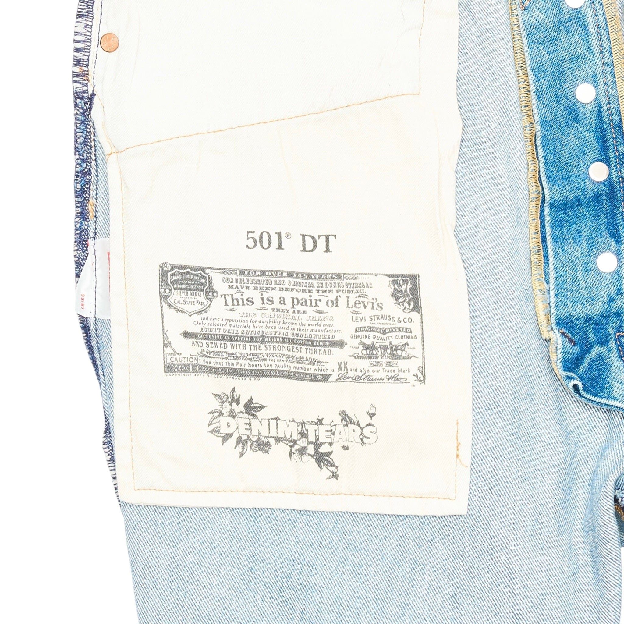 DENIM TEARS Irak Tears 501 Jean Vintage Blue Light Wash Size US 32 / EU 48 - 5 Thumbnail