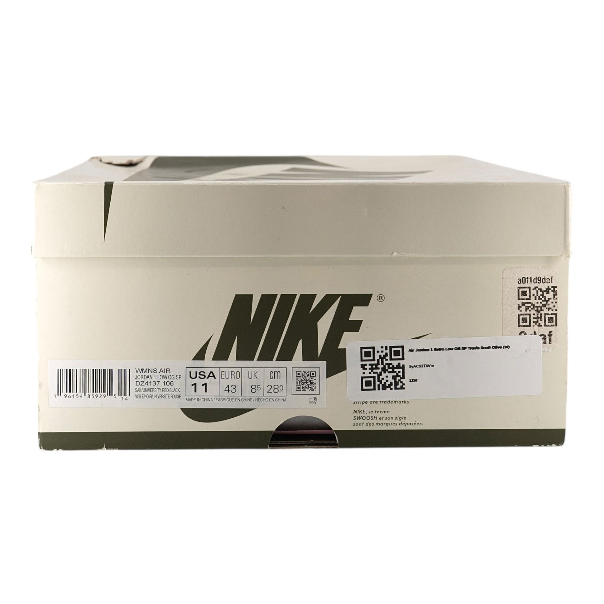 Nike 1 Retro Low OG SP Travis Scott Olive (W) Size US 10 / IT 40 - 9 Thumbnail