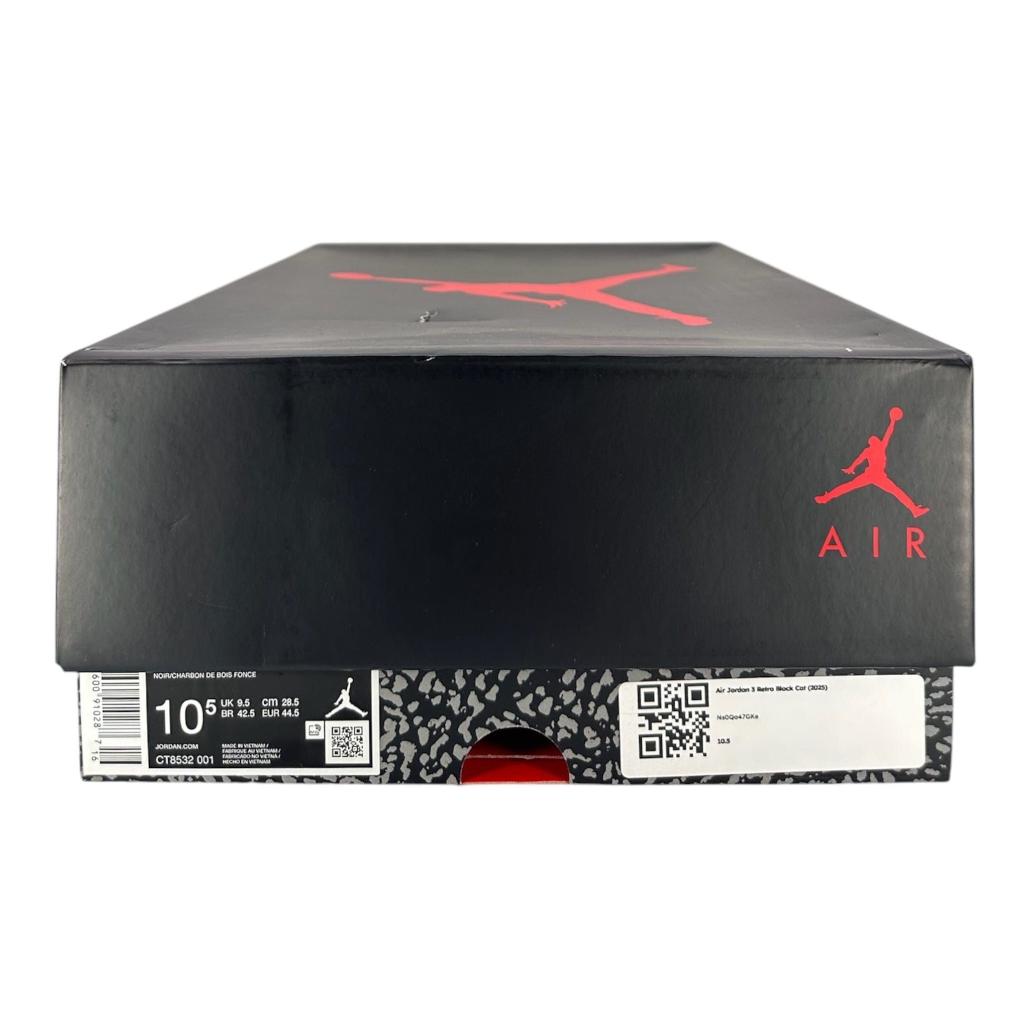 Nike 3 Retro Black Cat (2025) Size US 12 / EU 45 - 8 Thumbnail