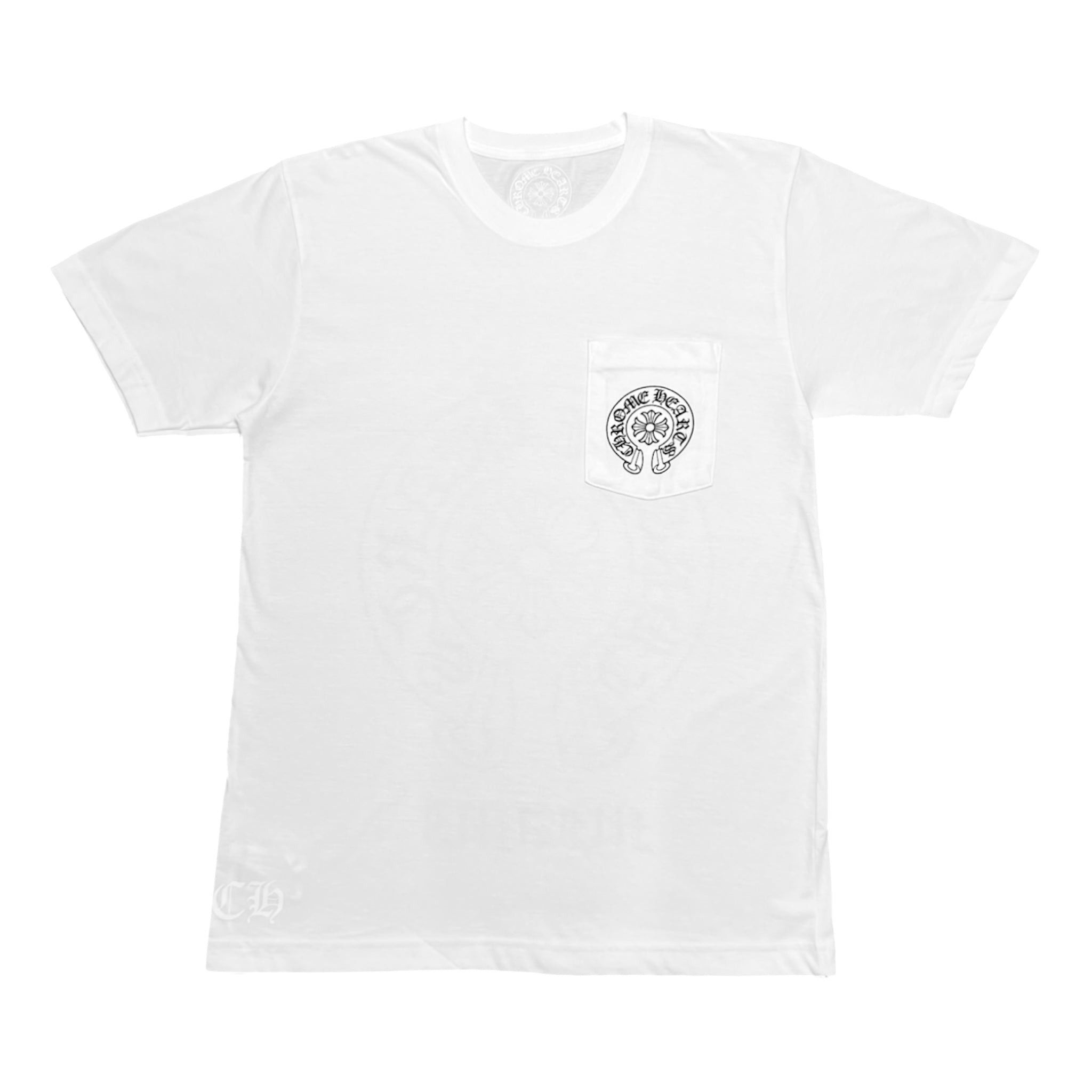 Chrome Hearts Miami Exclusive Horseshoe Logo Pocket Short Sleeve Tee Shir Size US M / EU 48-50 / 2 - 2 Thumbnail