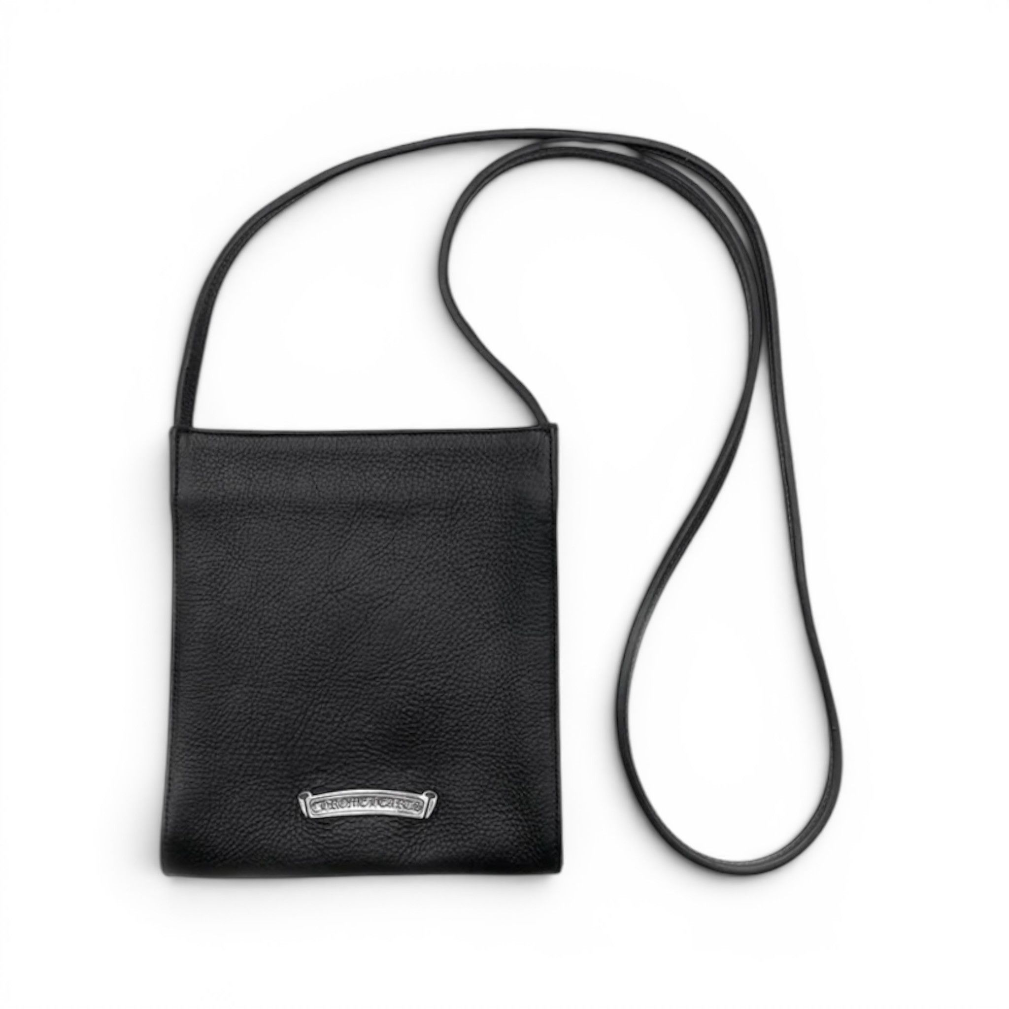 Chrome Hearts Silver Accent Leather Cross Patch Shoulder Bag Black Size ONE SIZE - 3 Thumbnail