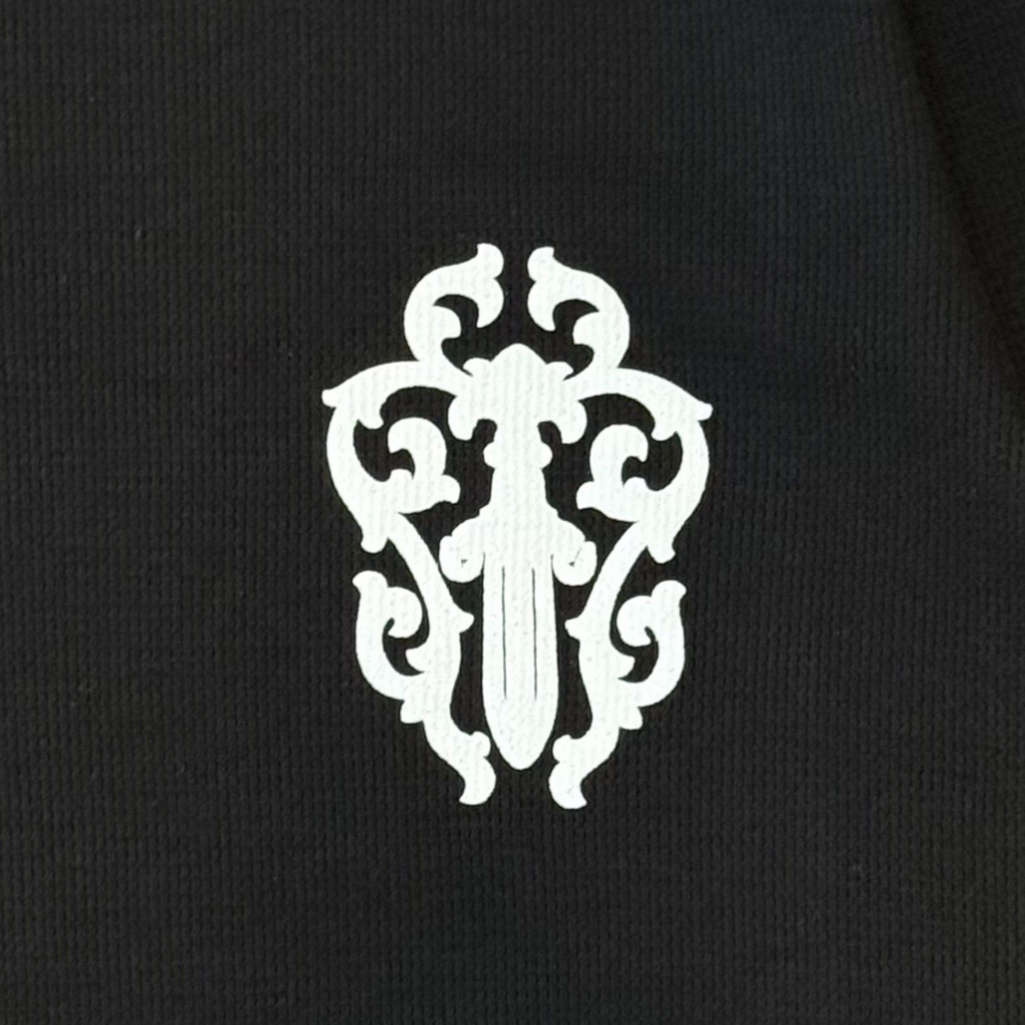 Chrome Hearts x Deadly Doll Dagger Thermal Long Sleeve Tee Shirt Black Wh Size US L / EU 52-54 / 3 - 5 Thumbnail