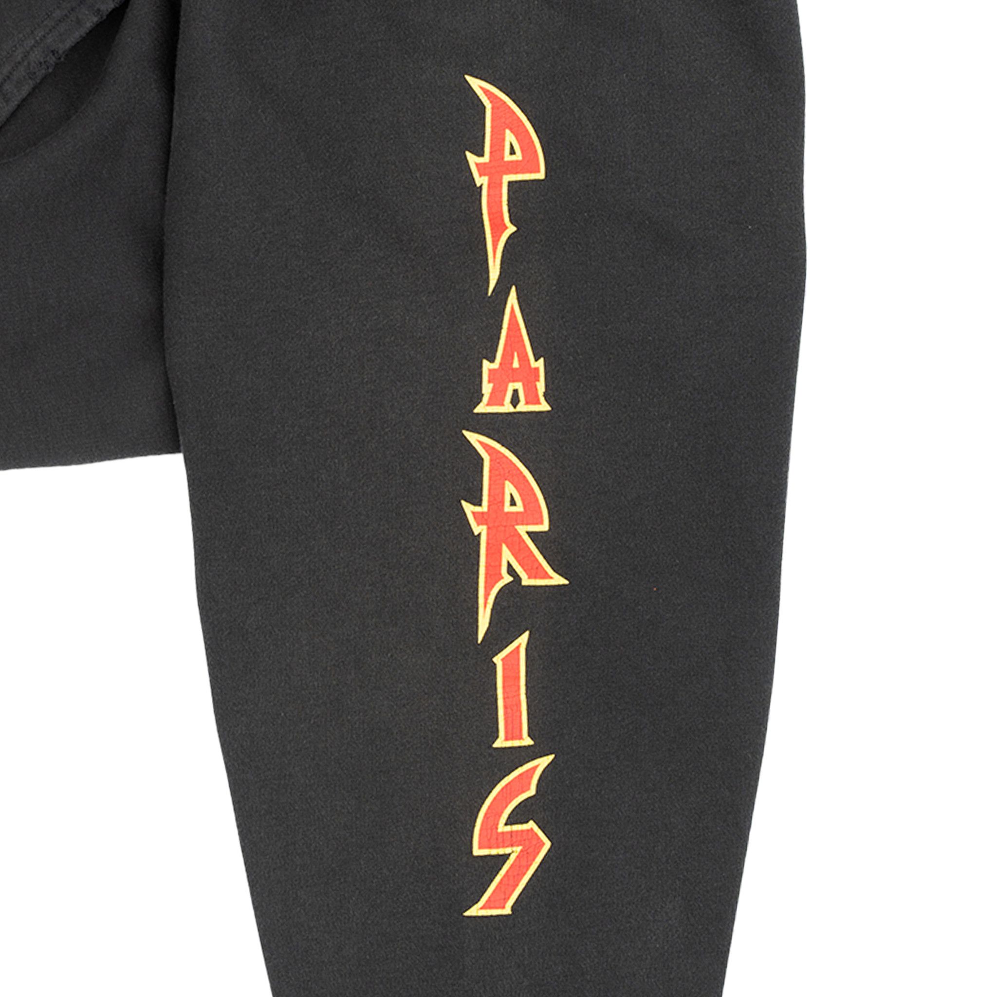 Balenciaga Oversized Painted Vintage Metal Logo Hooded Sweatshirt Dirt Size US XS / EU 42 / 0 - 5 Thumbnail