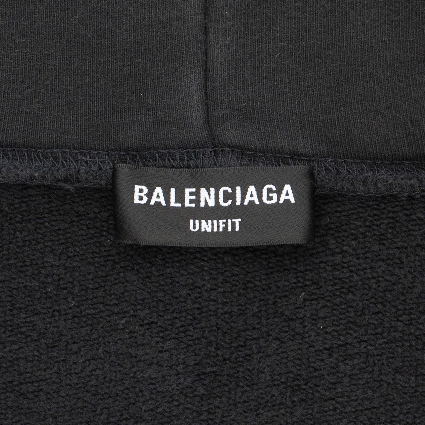 Balenciaga Oversized Painted Vintage Metal Logo Hooded Sweatshirt Dirt Size US XS / EU 42 / 0 - 6 Thumbnail