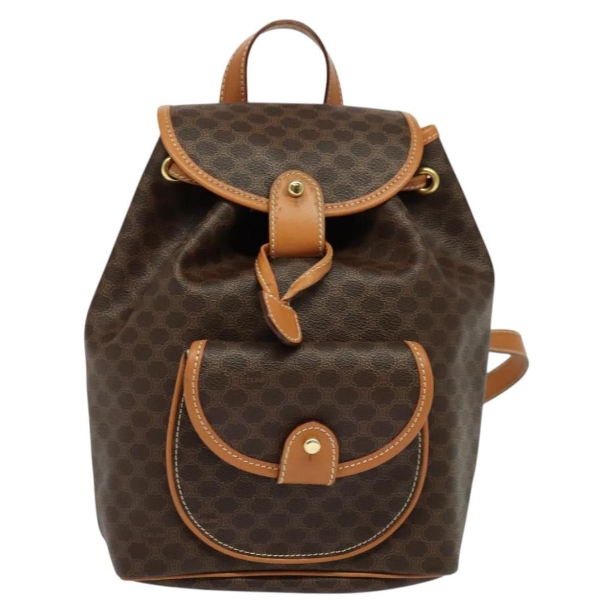 Celine Celine Vintage Macadam Backpack Canvas and Leather Size ONE SIZE - 18 Thumbnail