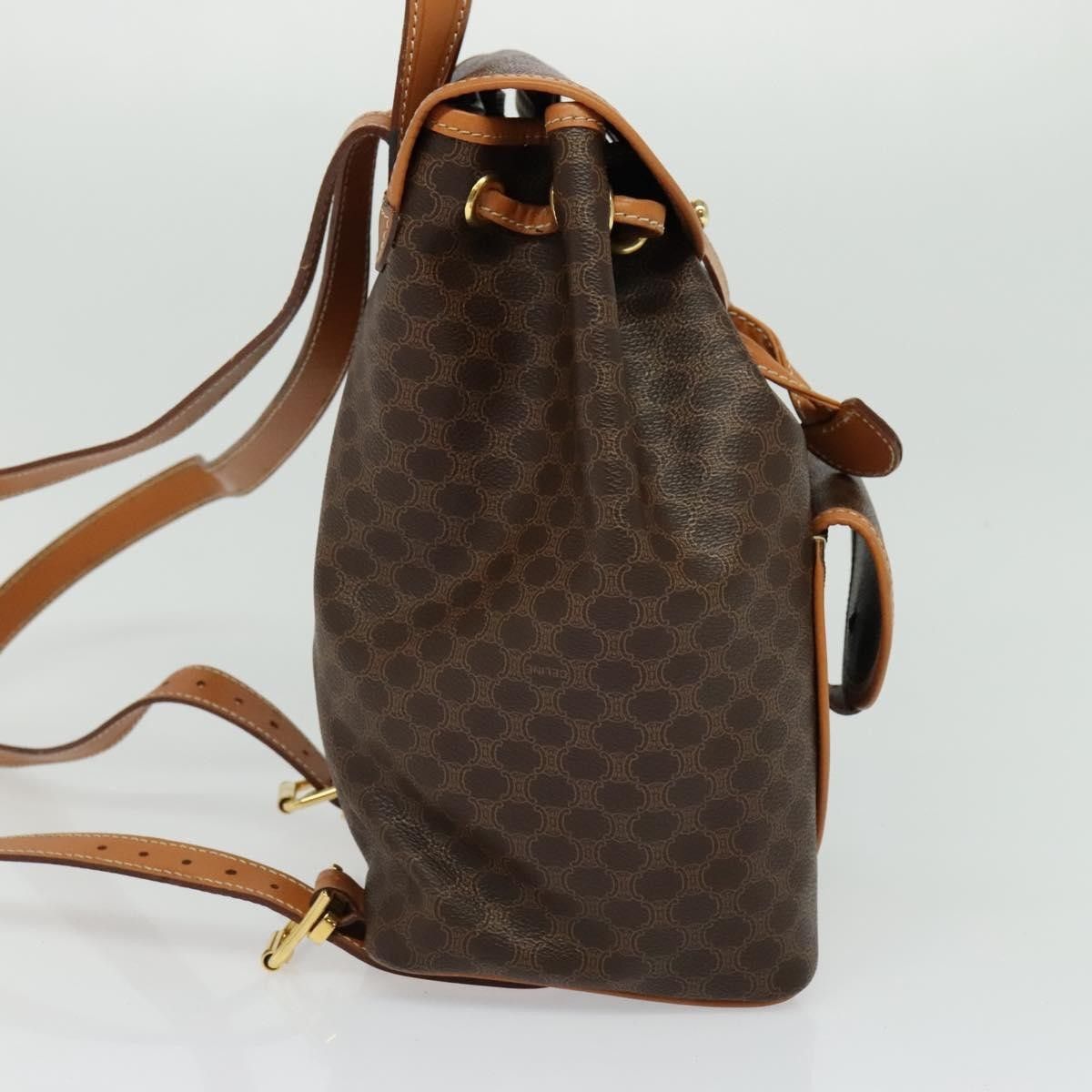 Celine Celine Vintage Macadam Backpack Canvas and Leather Size ONE SIZE - 4 Thumbnail