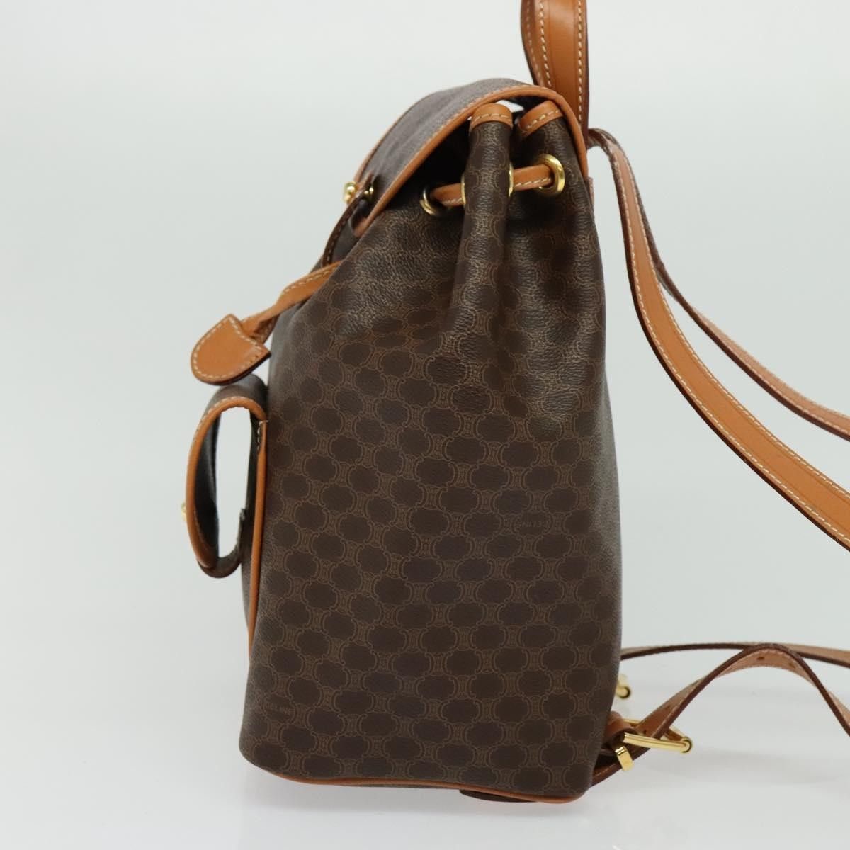 Celine Celine Vintage Macadam Backpack Canvas and Leather Size ONE SIZE - 3 Thumbnail