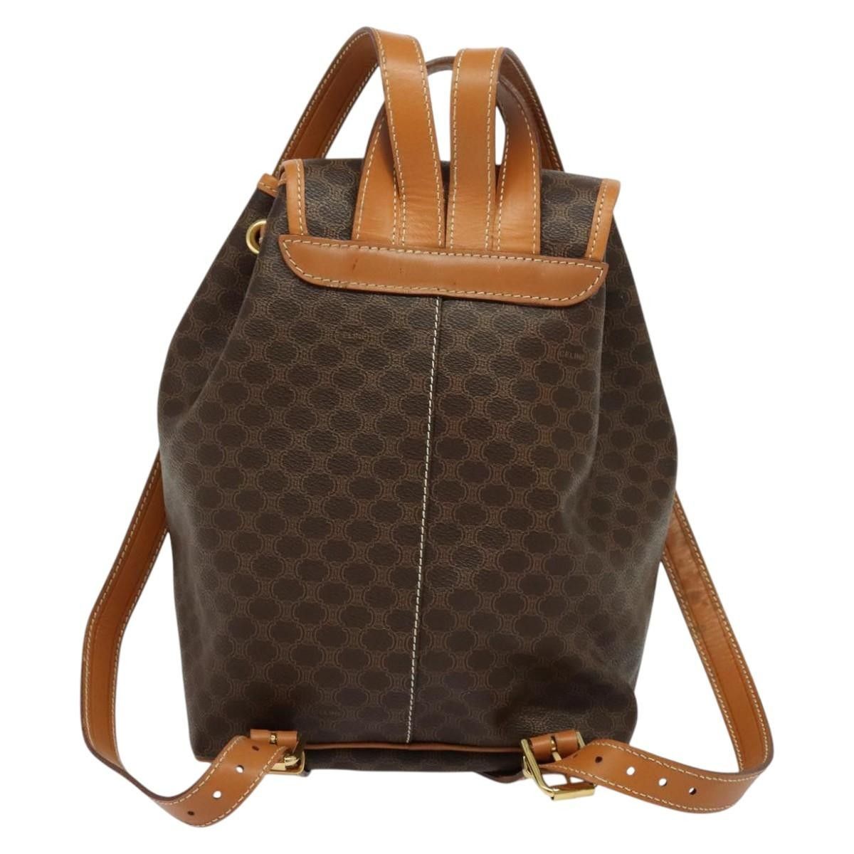 Celine Celine Vintage Macadam Backpack Canvas and Leather Size ONE SIZE - 2 Thumbnail