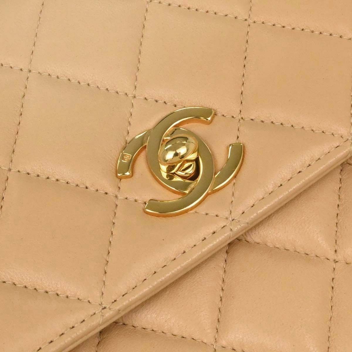 Chanel Chanel Vintage Top Handle Flap Quilted Lambskin Size ONE SIZE - 8 Thumbnail