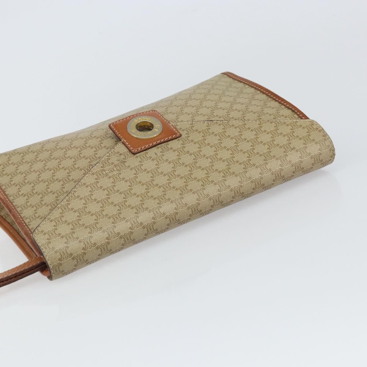 Celine Celine Circle Logo Macadam Pouch Canvas and Leather Size ONE SIZE - 12 Thumbnail