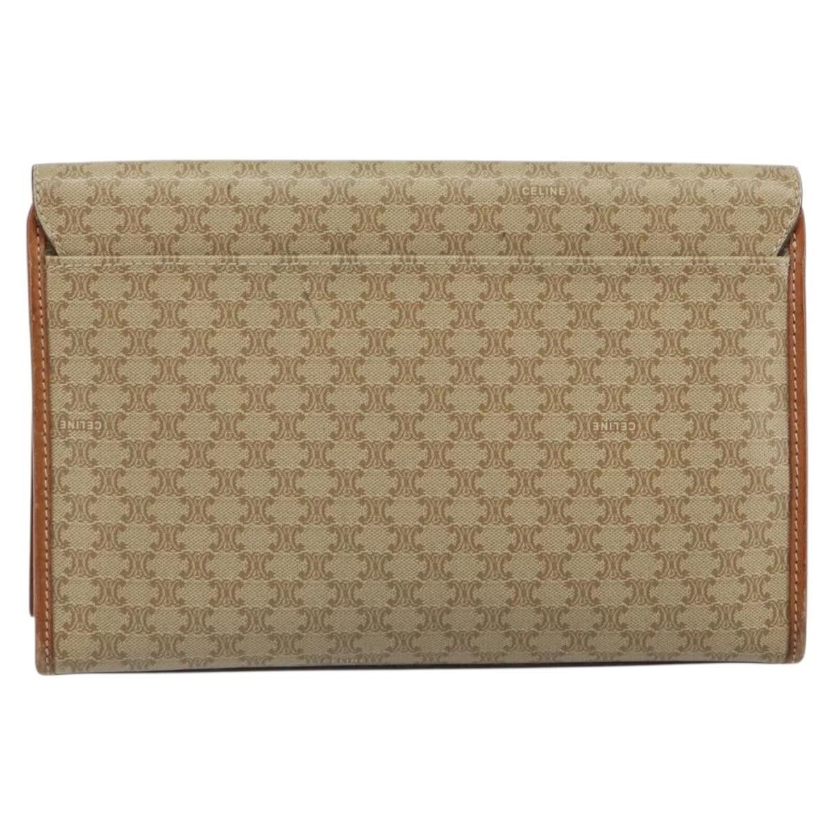 Celine Celine Circle Logo Macadam Pouch Canvas and Leather Size ONE SIZE - 2 Thumbnail