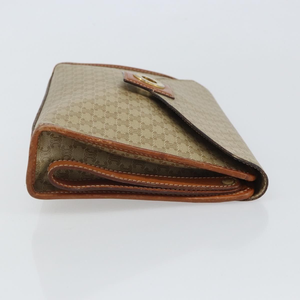 Celine Celine Circle Logo Macadam Pouch Canvas and Leather Size ONE SIZE - 3 Thumbnail