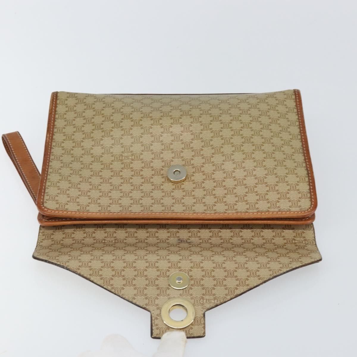 Celine Celine Circle Logo Macadam Pouch Canvas and Leather Size ONE SIZE - 17 Thumbnail