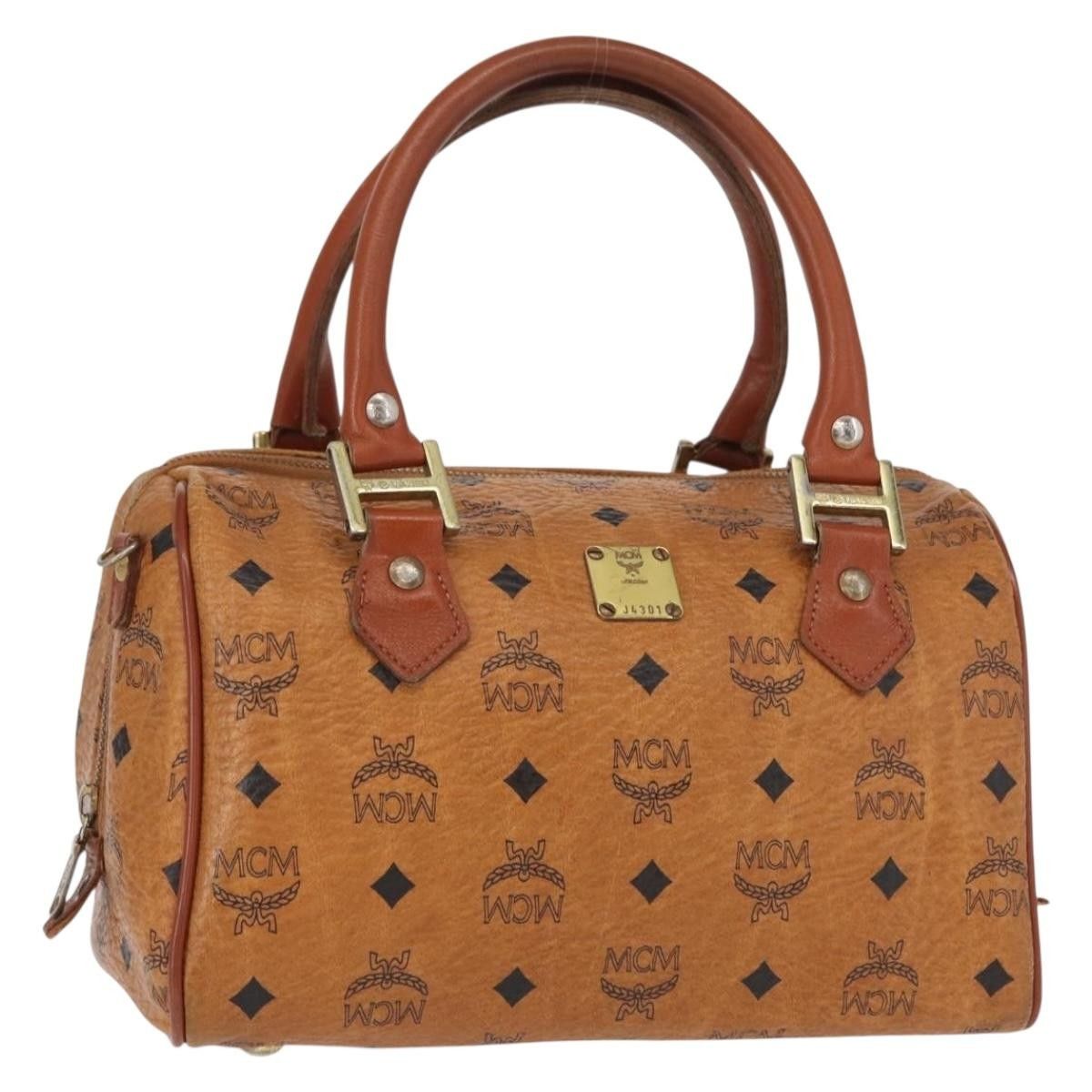 MCM MCM Visetos logogramme Handbag Canvas and Leather Size ONE SIZE - 18 Thumbnail