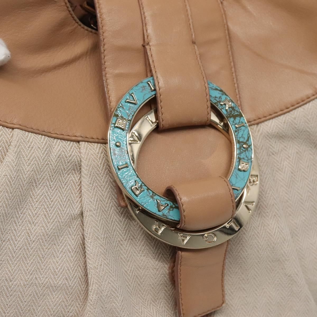 Bvlgari Bvlgari Chandra Hobo Canvas and Leather Size ONE SIZE - 18 Thumbnail