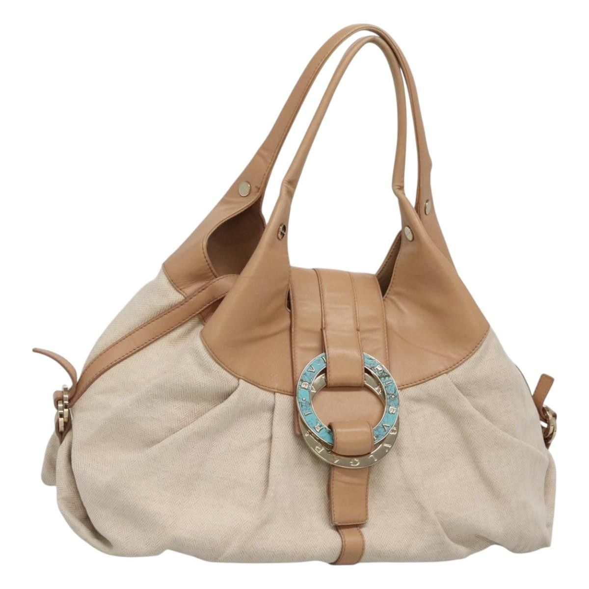 Bvlgari Bvlgari Chandra Hobo Canvas and Leather Size ONE SIZE - 21 Thumbnail