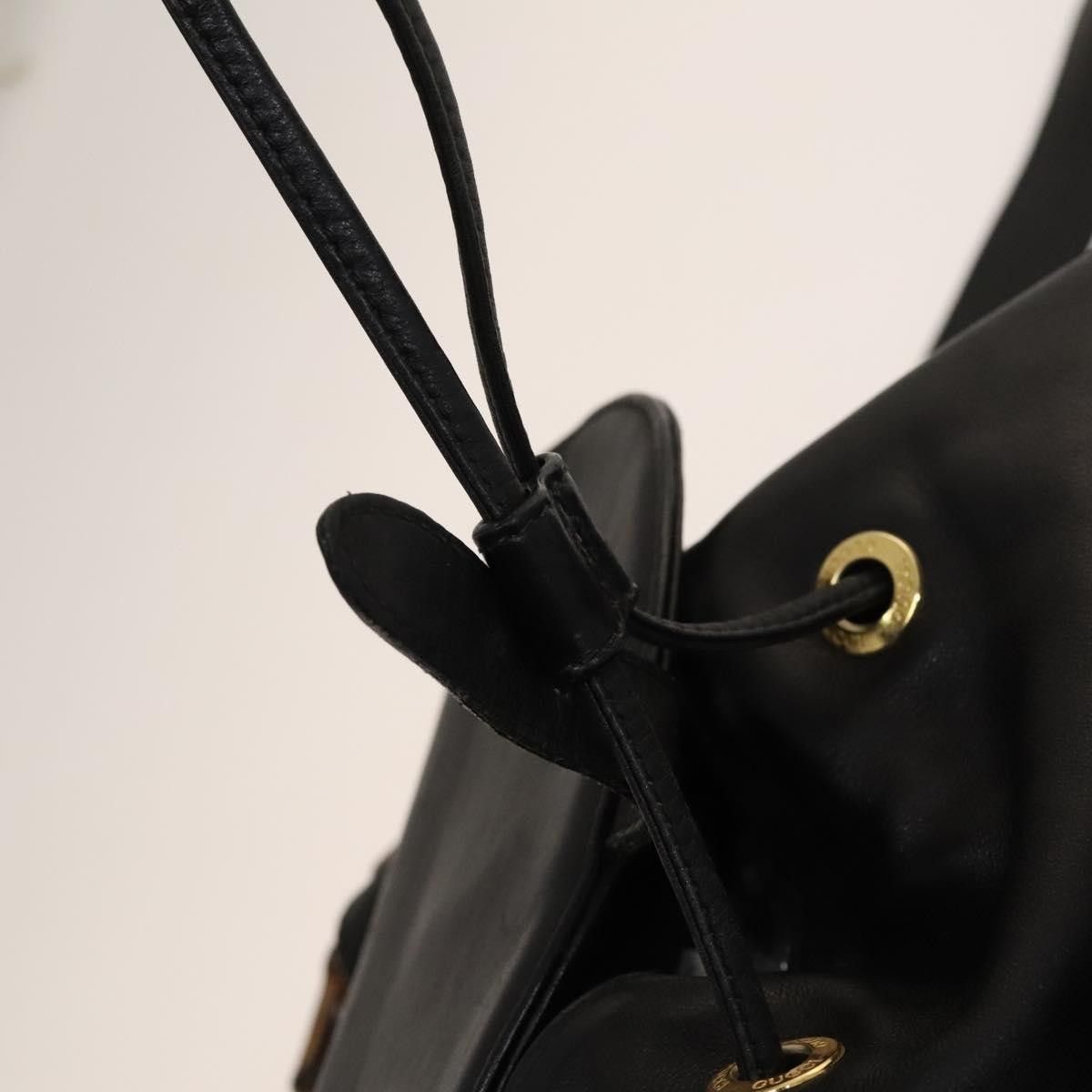 Gucci Gucci Vintage Bamboo Backpack Leather Size ONE SIZE - 18 Thumbnail