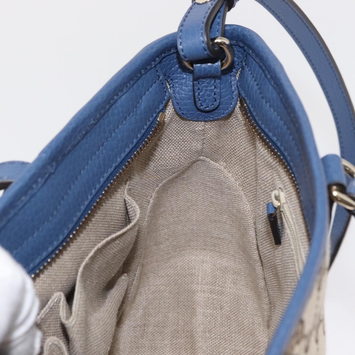 Gucci Gucci Bree Convertible Tote GG Canvas with Leather Size ONE SIZE - 22 Thumbnail