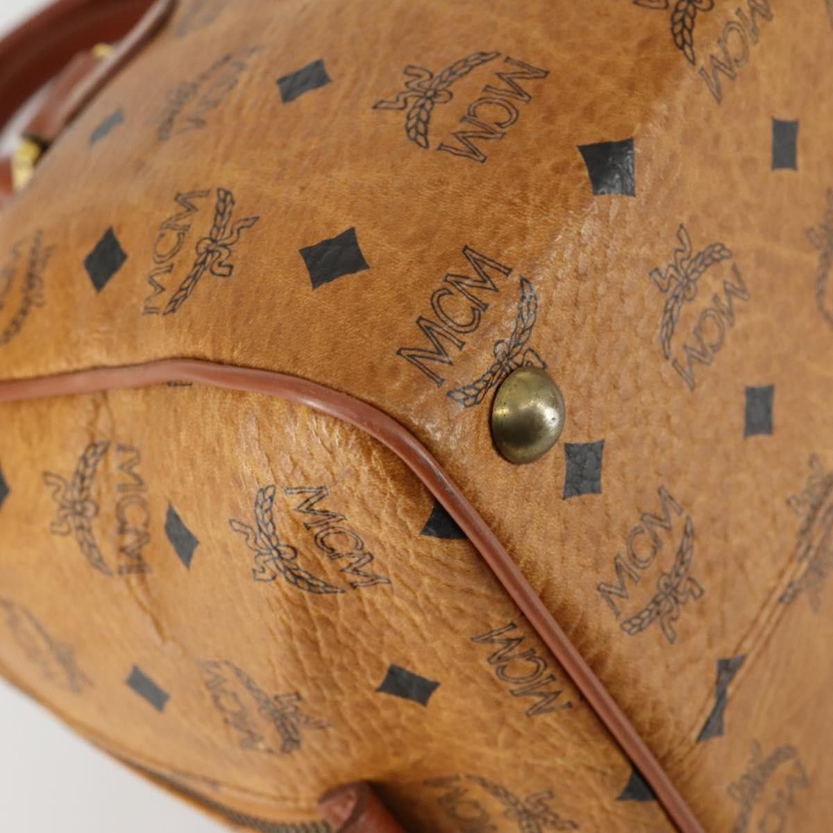 MCM MCM Visetos logogramme Handbag Canvas and Leather Size ONE SIZE - 10 Thumbnail