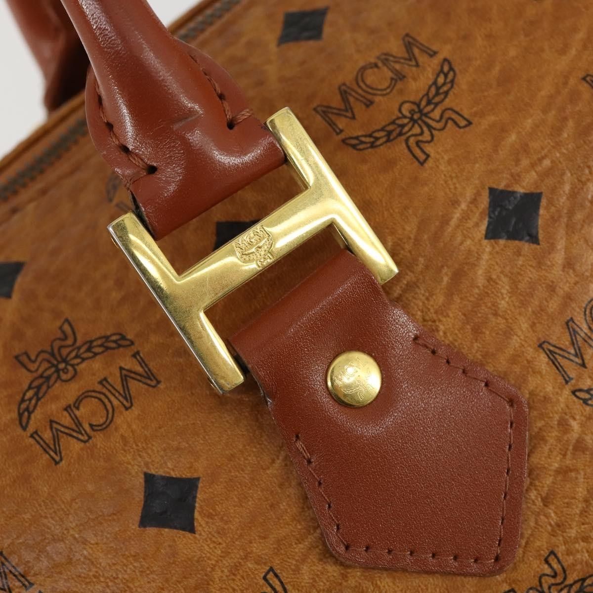 MCM MCM Visetos logogramme Handbag Canvas and Leather Size ONE SIZE - 12 Thumbnail