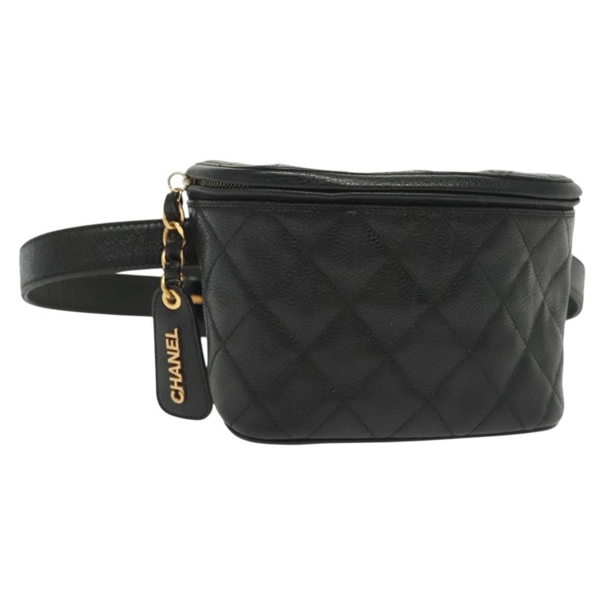 Chanel Chanel Vintage Zip Belt Bag Quilted Caviar Size ONE SIZE - 23 Thumbnail