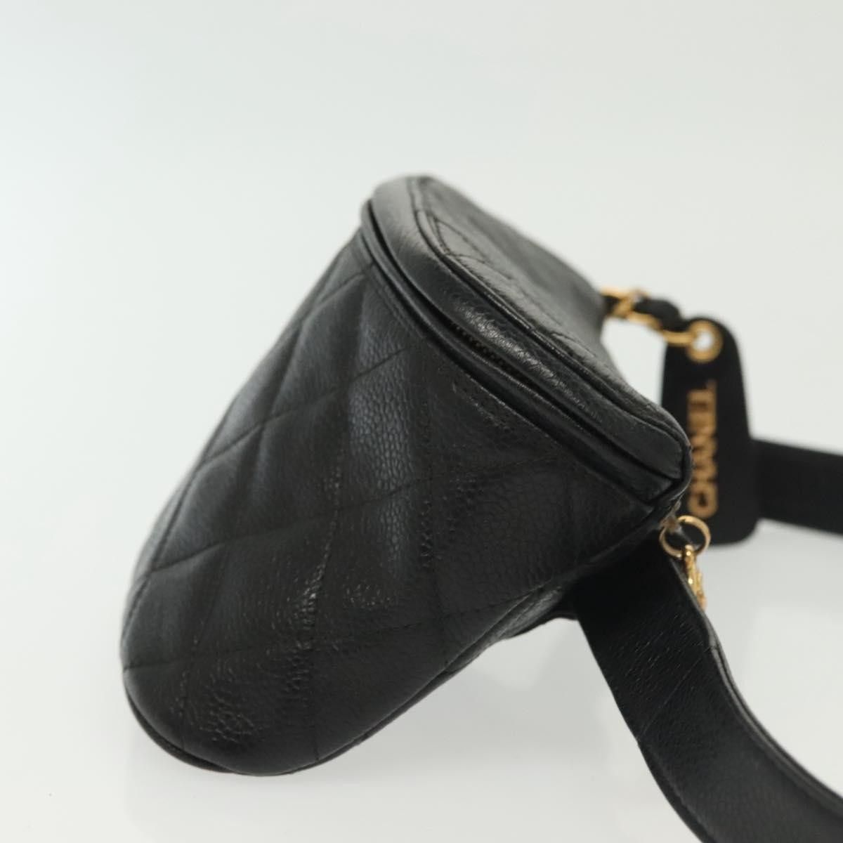 Chanel Chanel Vintage Zip Belt Bag Quilted Caviar Size ONE SIZE - 3 Thumbnail
