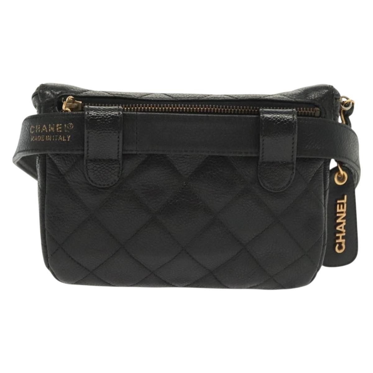 Chanel Chanel Vintage Zip Belt Bag Quilted Caviar Size ONE SIZE - 2 Thumbnail