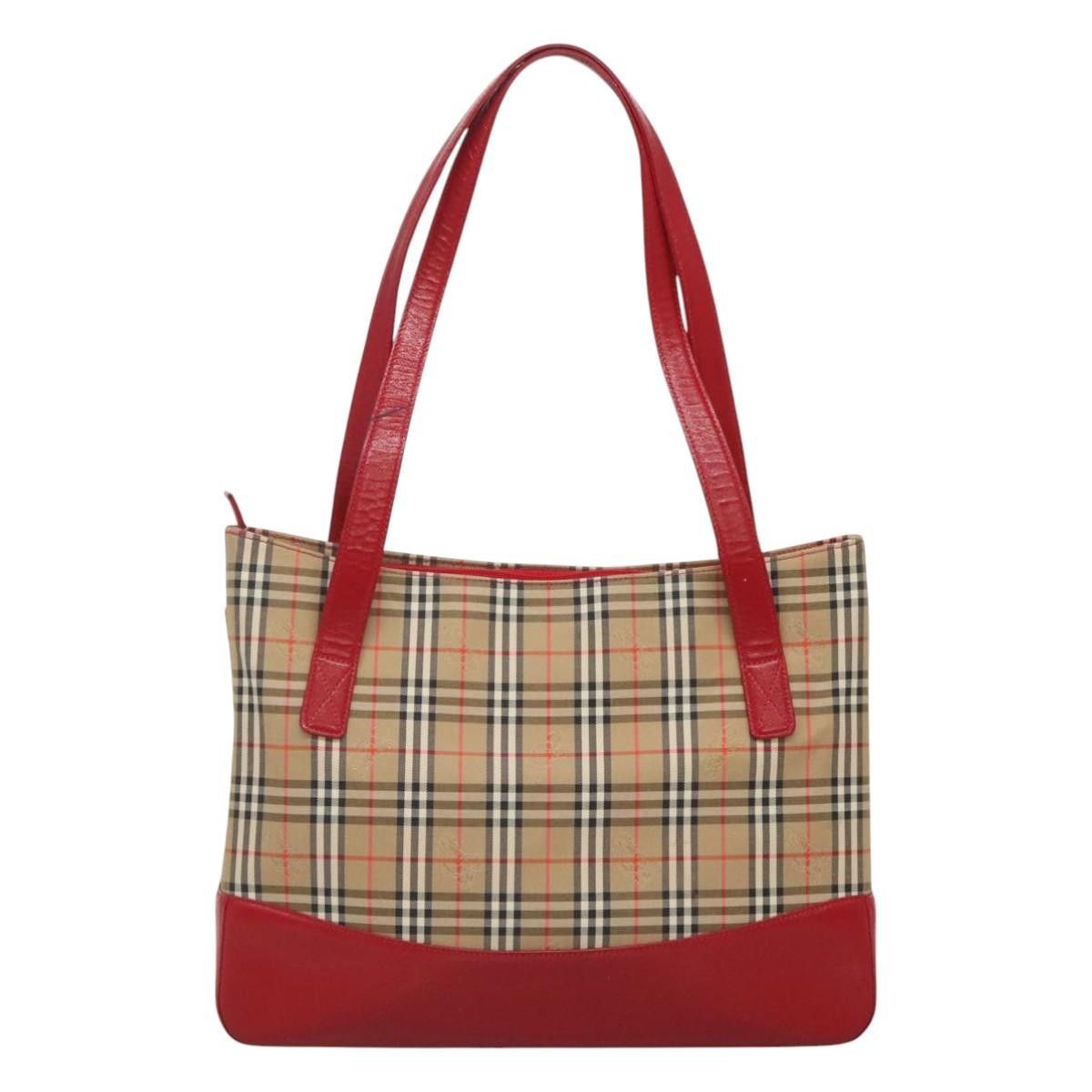 Burberry Burberry Nova Check Tote Canvas and Leather Size ONE SIZE - 2 Thumbnail