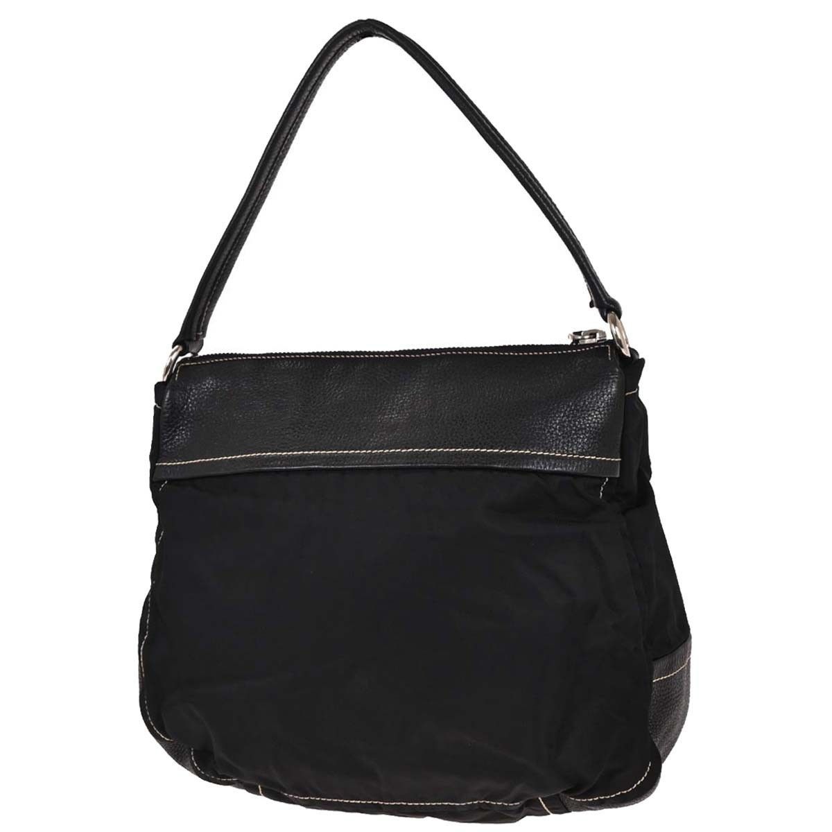 Prada Prada Vintage Shoulder Bag Nylon and Leather Size ONE SIZE - 2 Thumbnail