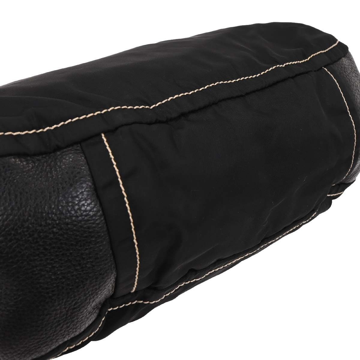Prada Prada Vintage Shoulder Bag Nylon and Leather Size ONE SIZE - 8 Thumbnail