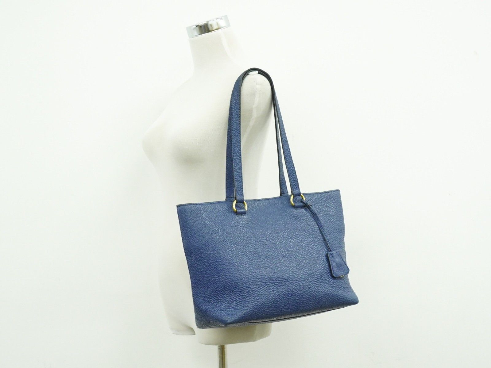 Prada Prada Embossed Logo Open Tote Leather Size ONE SIZE - 11 Thumbnail