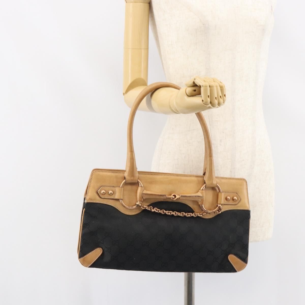 Gucci Gucci Horsebit Bracket Tote GG Canvas Size ONE SIZE - 14 Thumbnail