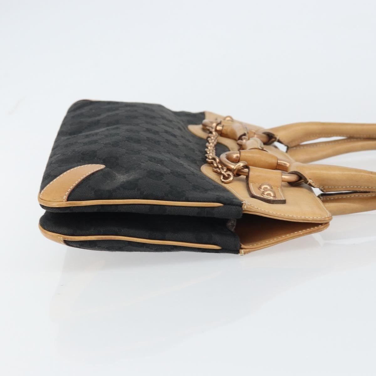 Gucci Gucci Horsebit Bracket Tote GG Canvas Size ONE SIZE - 3 Thumbnail