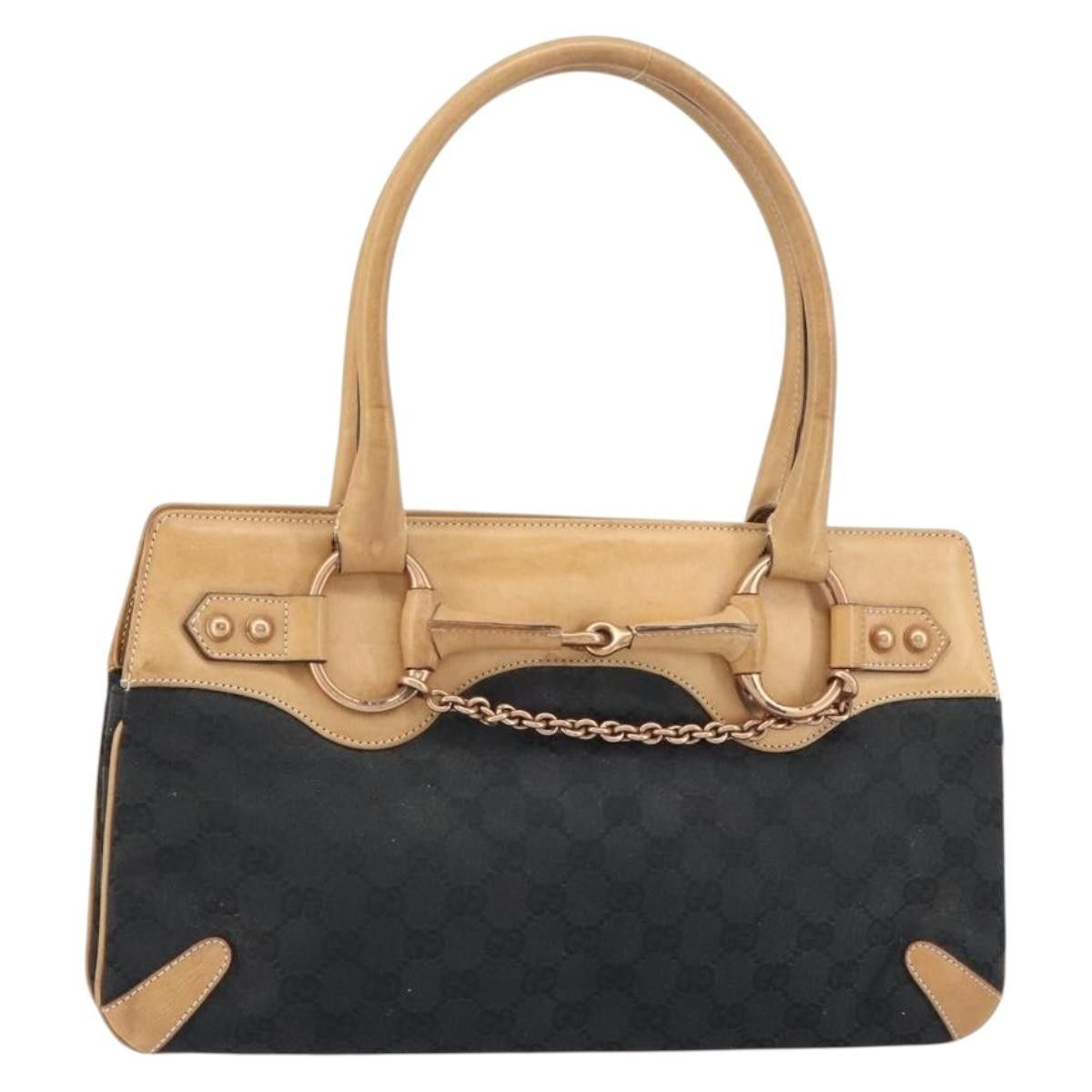 Gucci Gucci Horsebit Bracket Tote GG Canvas Size ONE SIZE - 18 Thumbnail