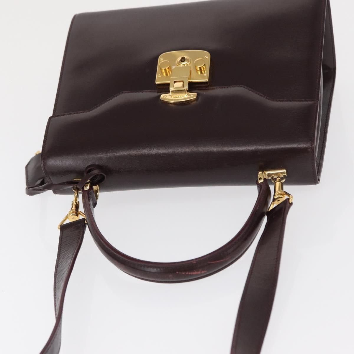 Gucci Gucci Vintage Lady Lock Top Handle Leather Size ONE SIZE - 8 Thumbnail