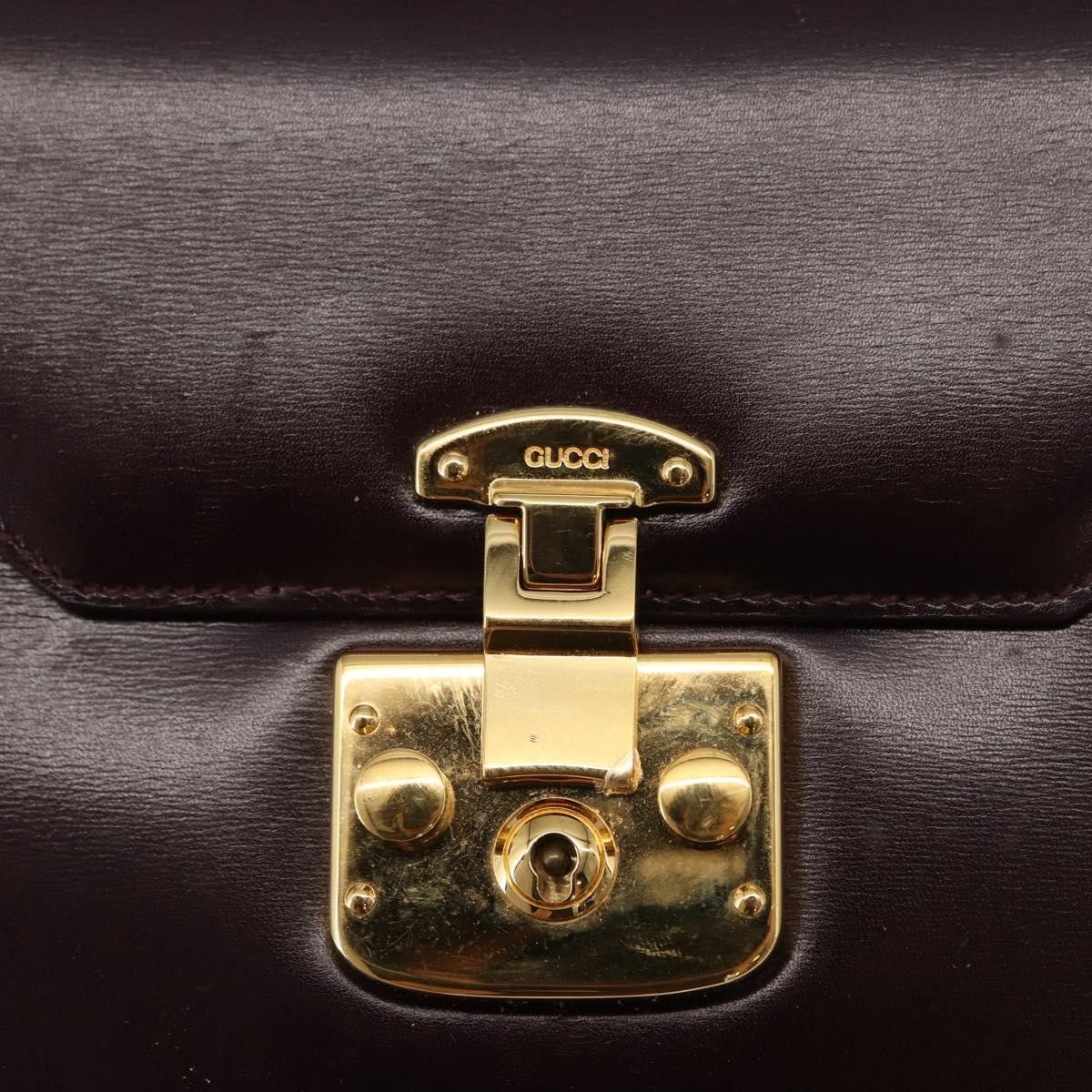Gucci Gucci Vintage Lady Lock Top Handle Leather Size ONE SIZE - 13 Thumbnail