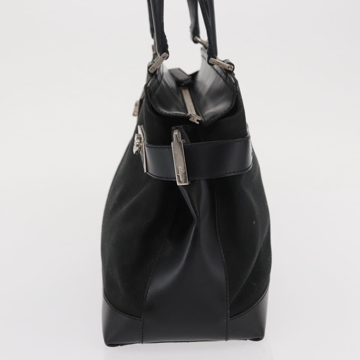 Salvatore Ferragamo Salvatore Ferragamo Double Gancini Side Buckle Tote Canvas Size ONE SIZE - 3 Thumbnail