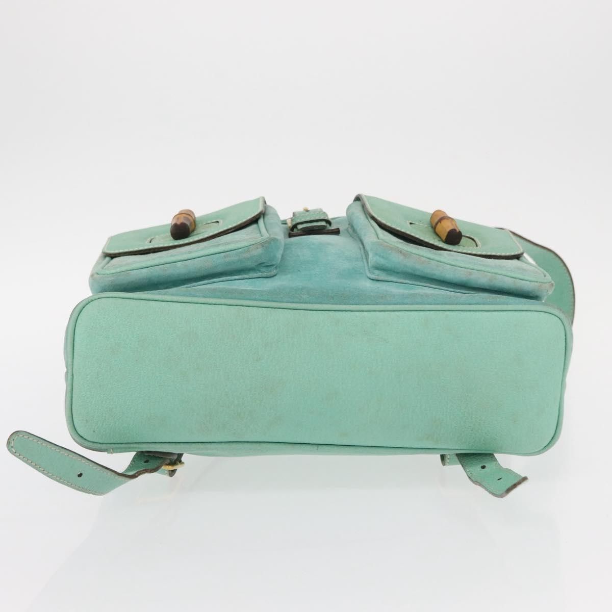 Gucci Gucci Vintage Bamboo Backpack Suede Size ONE SIZE - 14 Thumbnail