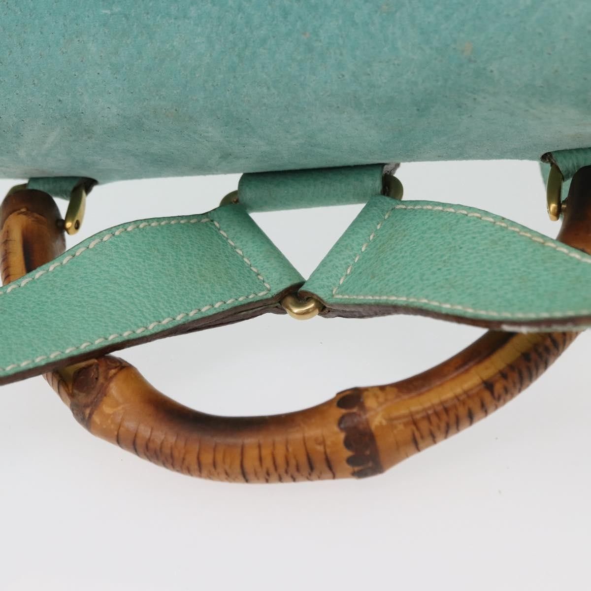 Gucci Gucci Vintage Bamboo Backpack Suede Size ONE SIZE - 20 Thumbnail