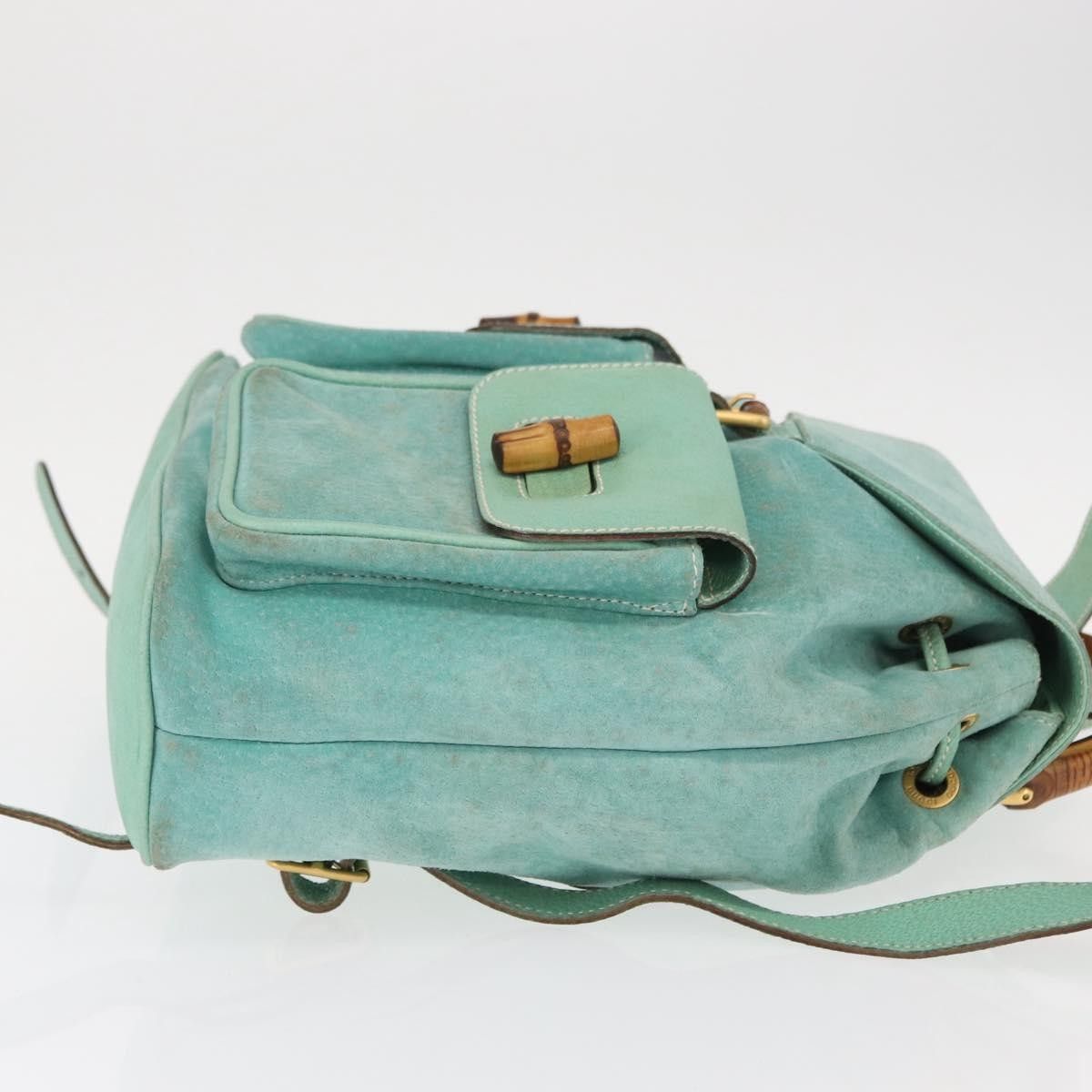 Gucci Gucci Vintage Bamboo Backpack Suede Size ONE SIZE - 3 Thumbnail