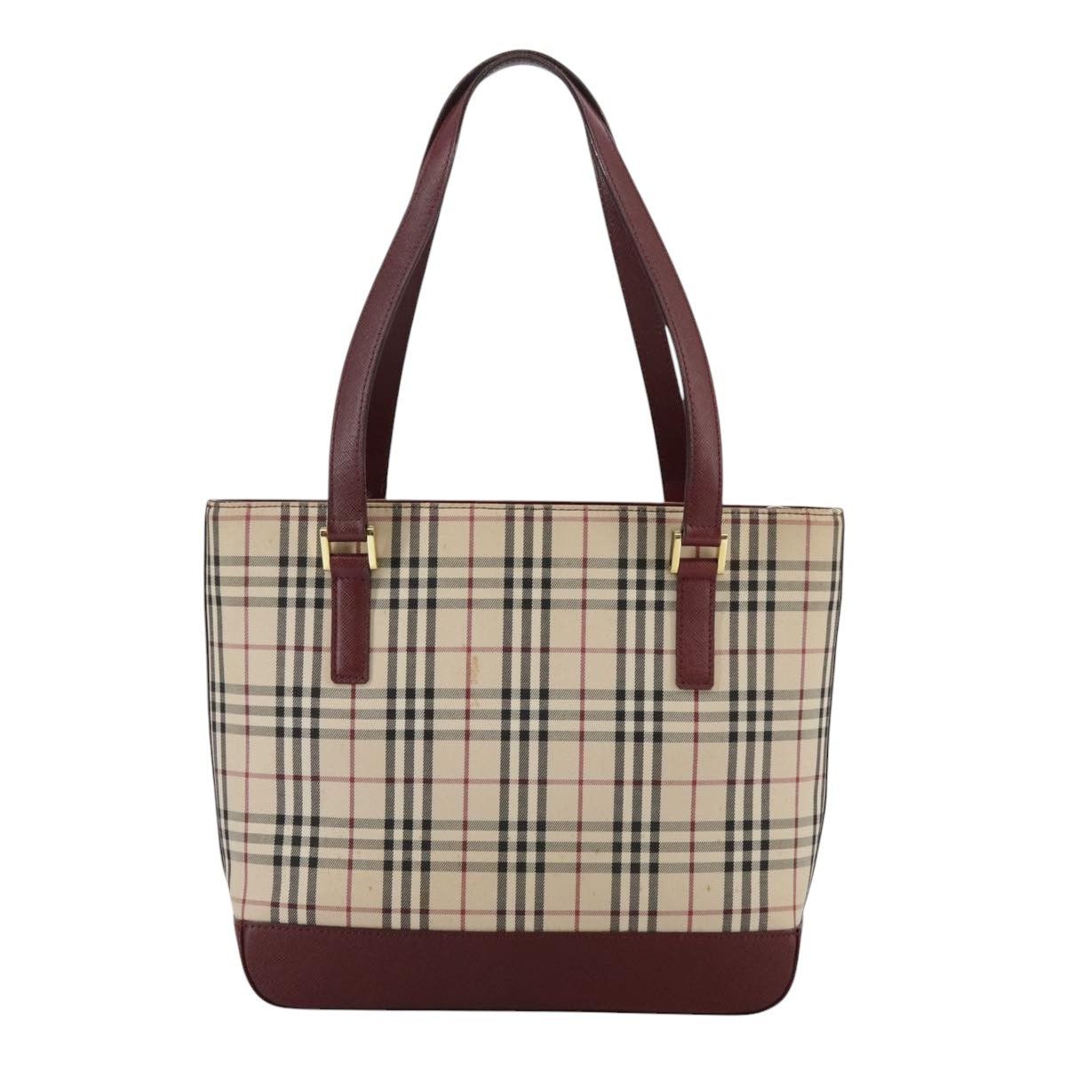 Burberry Burberry Nova Check Tote Canvas and Leather Size ONE SIZE - 2 Thumbnail