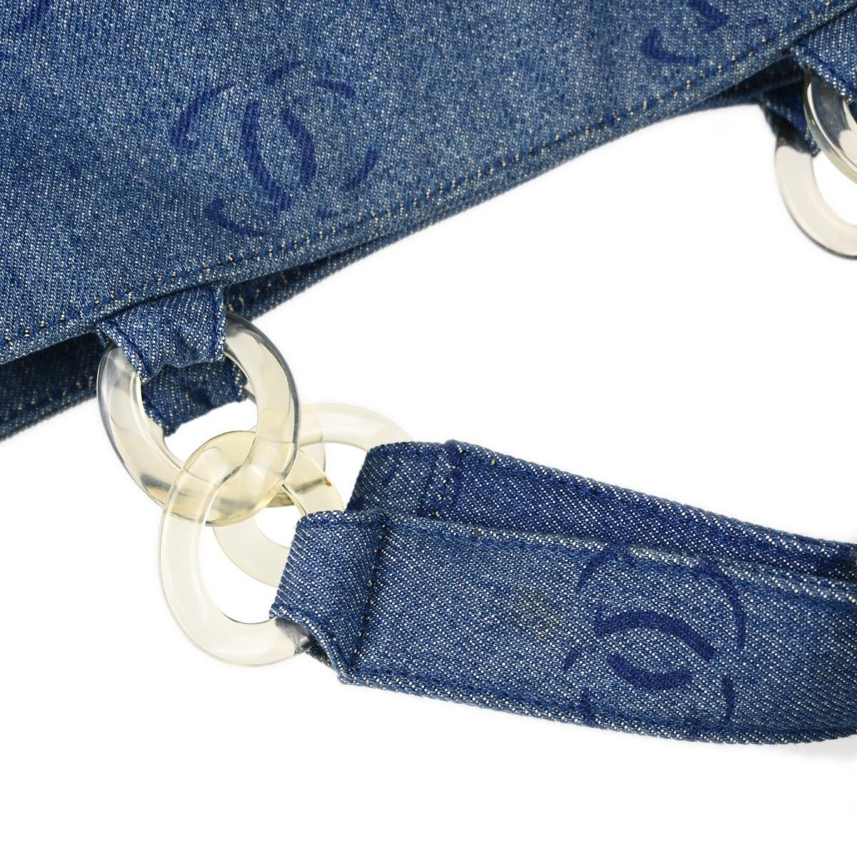 Chanel Chanel Vintage CC Tote Denim Size ONE SIZE - 8 Thumbnail