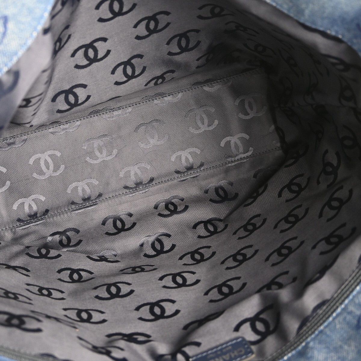 Chanel Chanel Vintage CC Tote Denim Size ONE SIZE - 3 Thumbnail